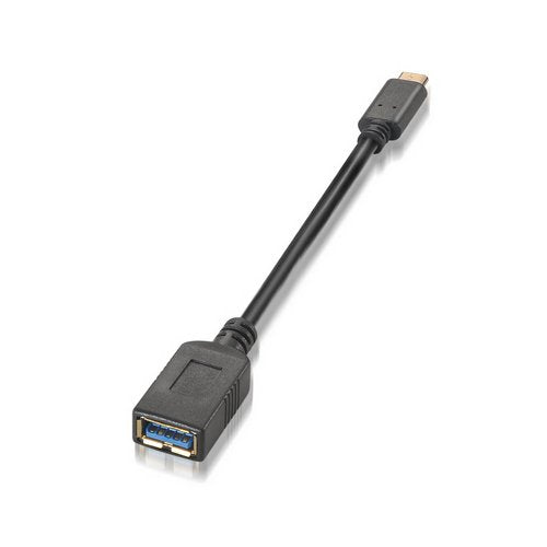 Cable USB 3.1 Nanocable 10.01.4201/ USB Tipo-C Macho - USB Hembra/ 15cm/ Negro