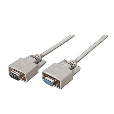 Cable Serie NULL Modem Nanocable 10.14.0503/ DB9 Macho - DB9 Hembra/ 3m/ Beige