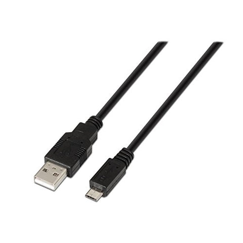 Cable USB 2.0 Nanocable 10.01.0500/ USB Macho - MicroUSB Macho/ 80cm/ Negro