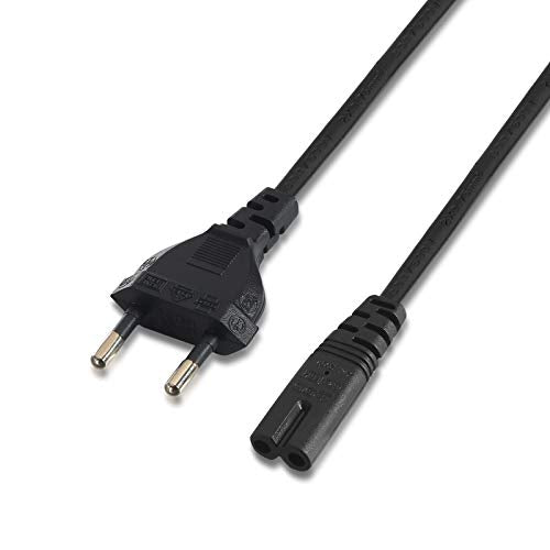 Cable Alimentación Forma 8 Nanocable 10.22.0402/ CEE7/16 Macho - C7 Hembra/ 1.5m/ Negro