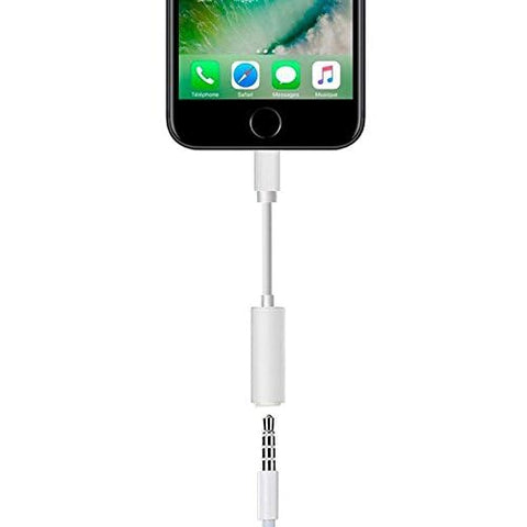 Adaptador Apple MMX62ZM/A de conector Lightning a Toma para Auriculares 3.5mm