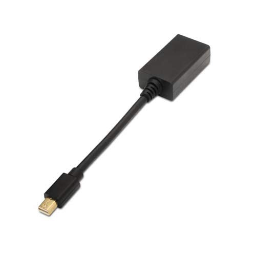 Conversor Nanocable 10.16.0102/ Mini DisplayPort Macho - HDMI Hembra/ 15cm/ Negro