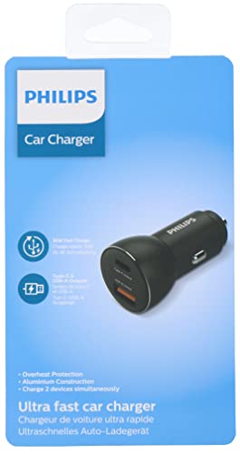 Cargador de Coche Philips DLP2521/ 2xUSB/ 36W