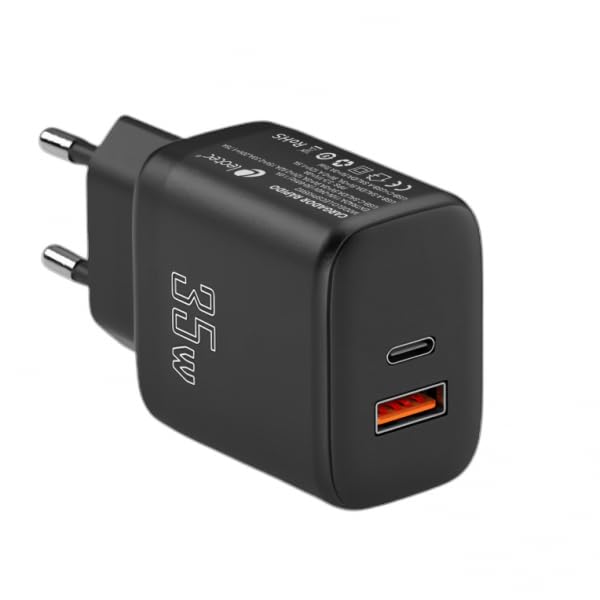 Cargador de Pared Leotec LECSPH35W2/ 1xUSB Tipo-C/ 1xUSB/ 35W