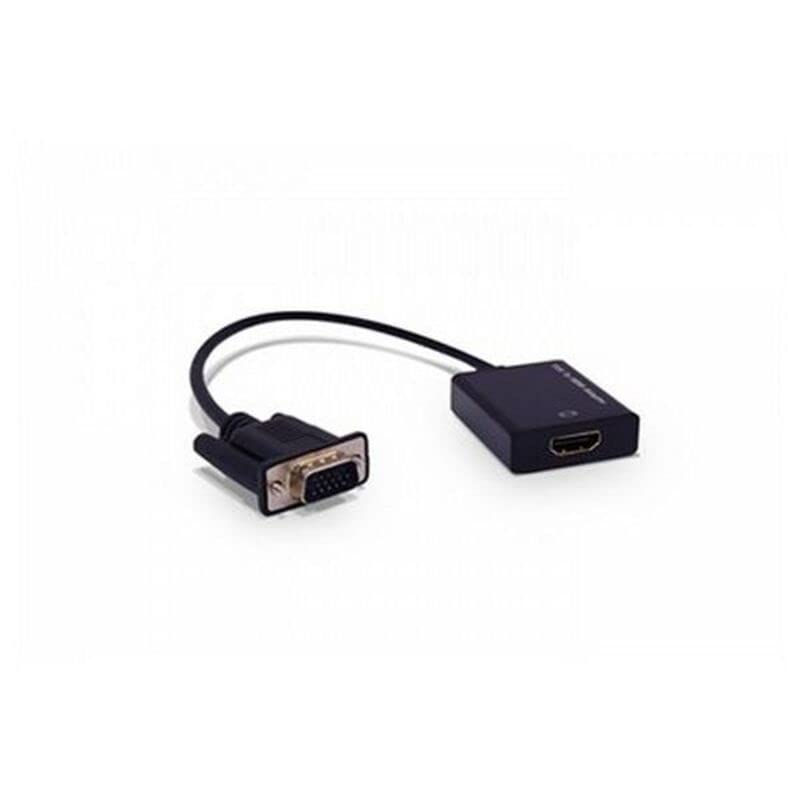 Cable Conversor 3GO C132 HDMI Hembra - VGA Macho/ 28.5cm/ Negro