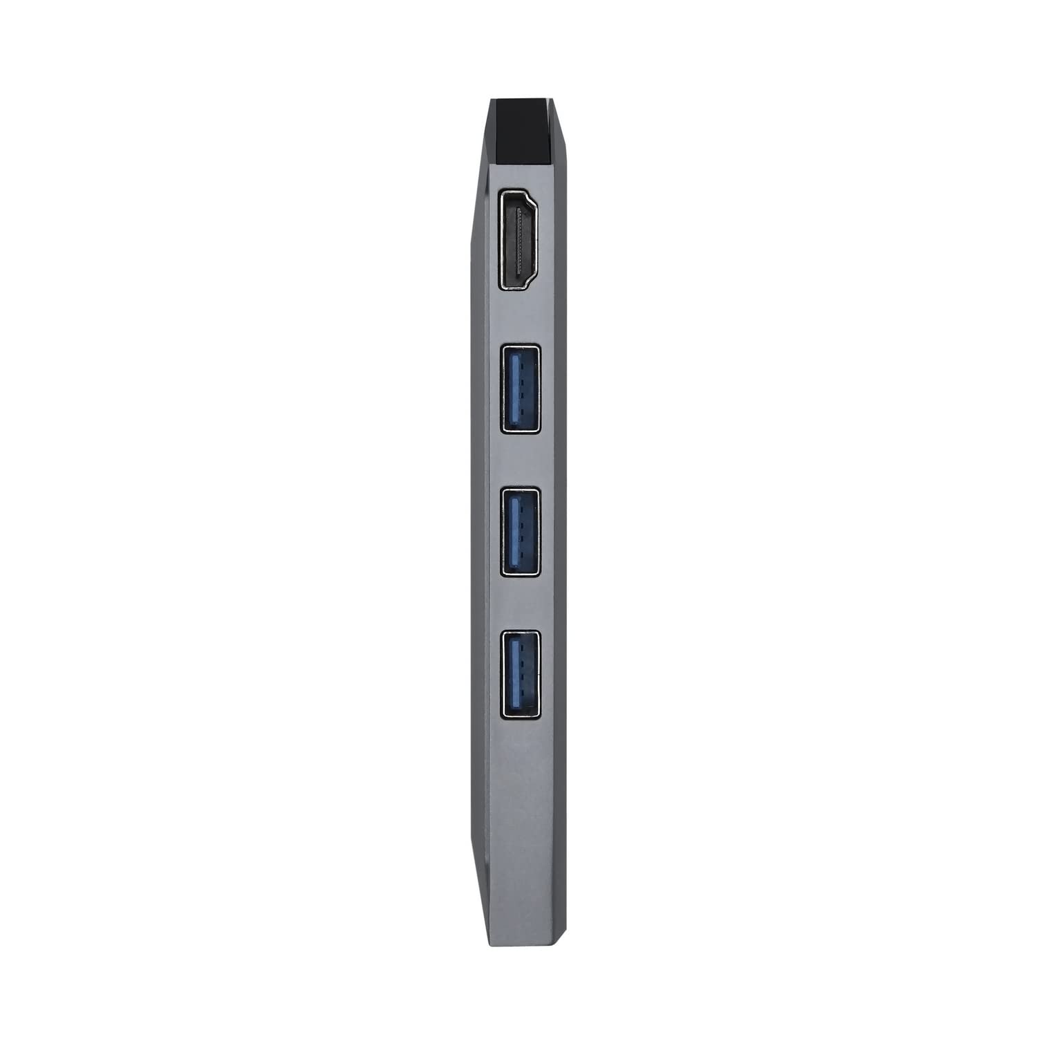 Docking USB Tipo-C Aisens ASUC-8P004-GR/ 1xHDMI/ 3xUSB/ 1xRJ45/ 1xLector Tarjetas / 1xUSB Tipo-C PD/ Gris