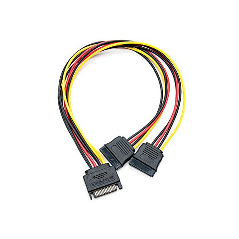 Adaptador Alimentación Nanocable 10.19.0103/ SATA Macho - 2x SATA Hembra/ 20cm