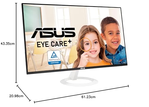 Monitor Gaming Asus VZ27EHF-W 27'/ Full HD/ 1ms/ 100Hz/ IPS/ Blanco