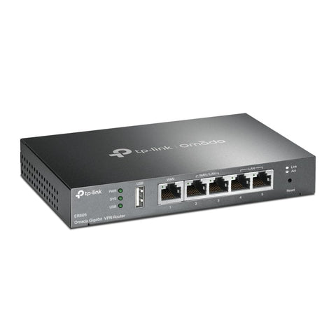 Router VPN SafeStream Gigabit TP-Link Omada TL-R605/ 5 Puertos Multi-WAN