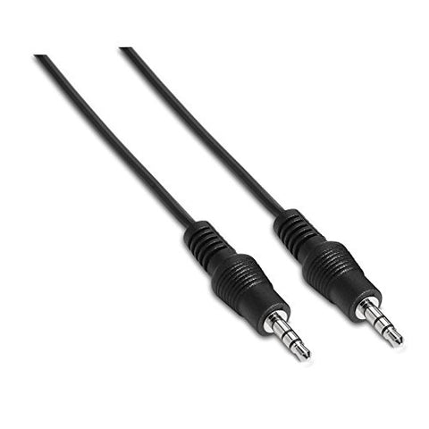 Cable Estéreo Nanocable 10.24.0100/ Jack 3.5 Macho - Jack 3.5 Macho/ 30cm/ Negro