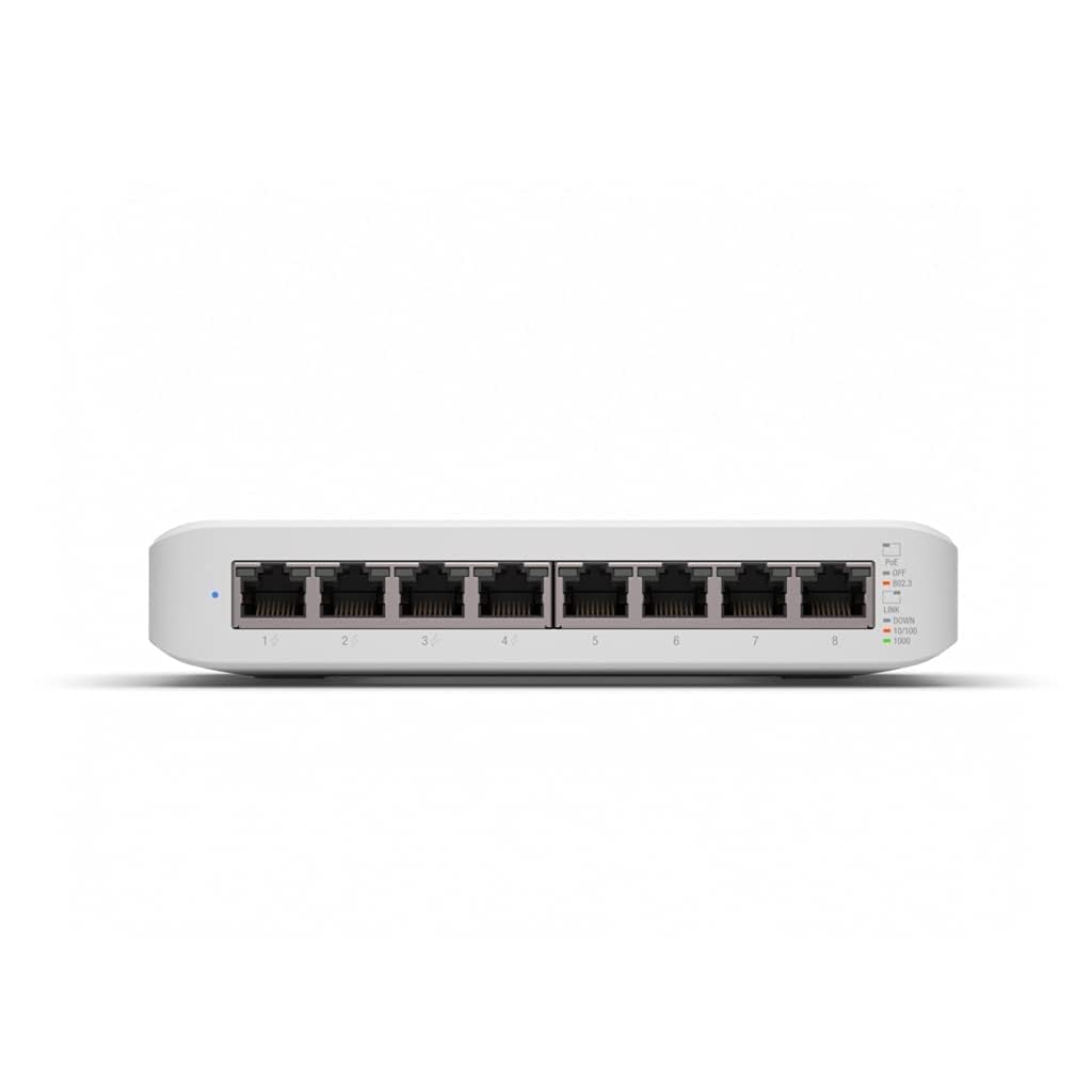 Switch Ubiquiti USW-LITE-8-POE/ 8 Puertos/ RJ45 10/100/1000 PoE