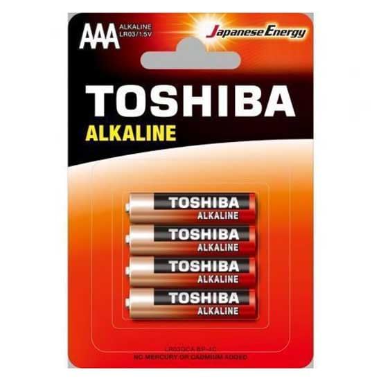 Pack de 4 Pilas AAA Toshiba Alkaline LR03/ 1.5V/ Alcalinas