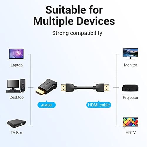 Adaptador HDMI 4K Vention AIMB0/ HDMI Macho - HDMI Hembra