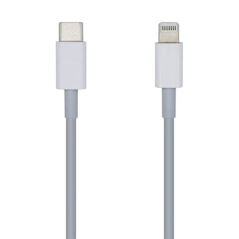 Cable Lightning Aisens A102-0442/ Lightning Macho - USB Tipo-C Macho/ 1m/ Blanco