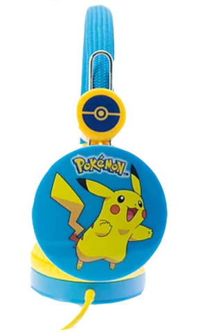 OTL Technologies Pikachu Blue Kids Headphones with Limited Volume for Kids Ages 3-7