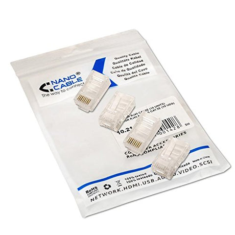 Conector RJ45 Nanocable 10.21.0102-100/ Cat.5e/ 100 uds