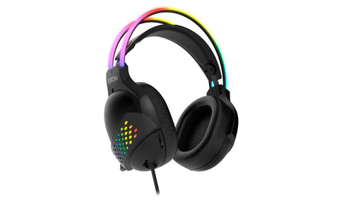 Auriculares Gaming con Micrófono Krom Klaim/ Jack 3.5/ USB 2.0/ Negros