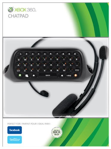 Chatpad Inc Headset - Black (Xbox 360) [Importación inglesa]