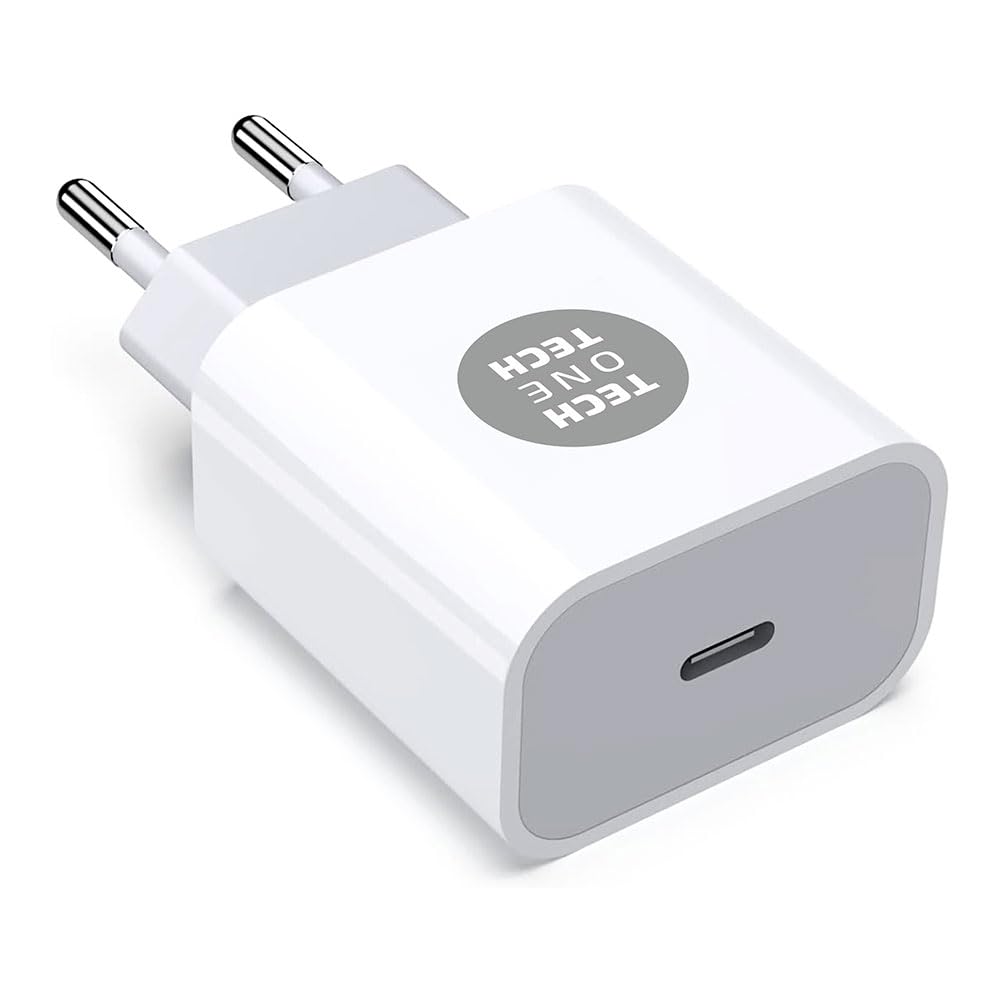 Cargador de Pared Tech One Tech TEC2263/ 1xUSB Tipo-C + Cable USB Tipo-C/ 3A/ Blanco