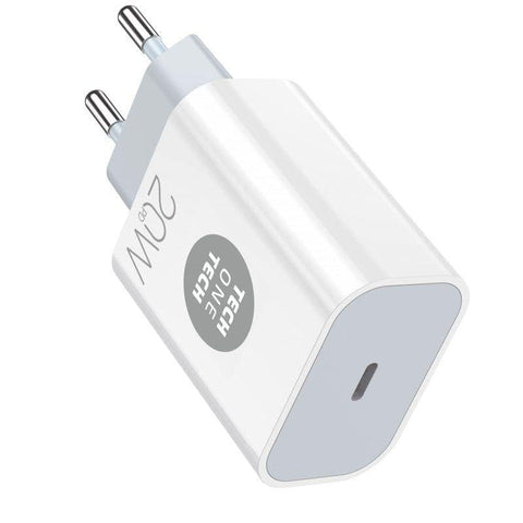 Cargador de Pared Tech One Tech TEC2260/ 1xUSB Tipo-C/ 20W