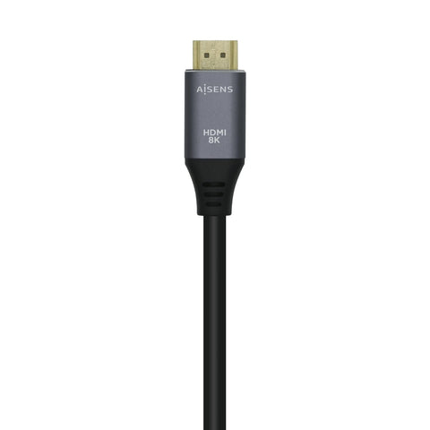 Cable HDMI 2.1 8K Aisens A150-0426/ HDMI Macho - HDMI Macho/ 1m/ Gris Negro