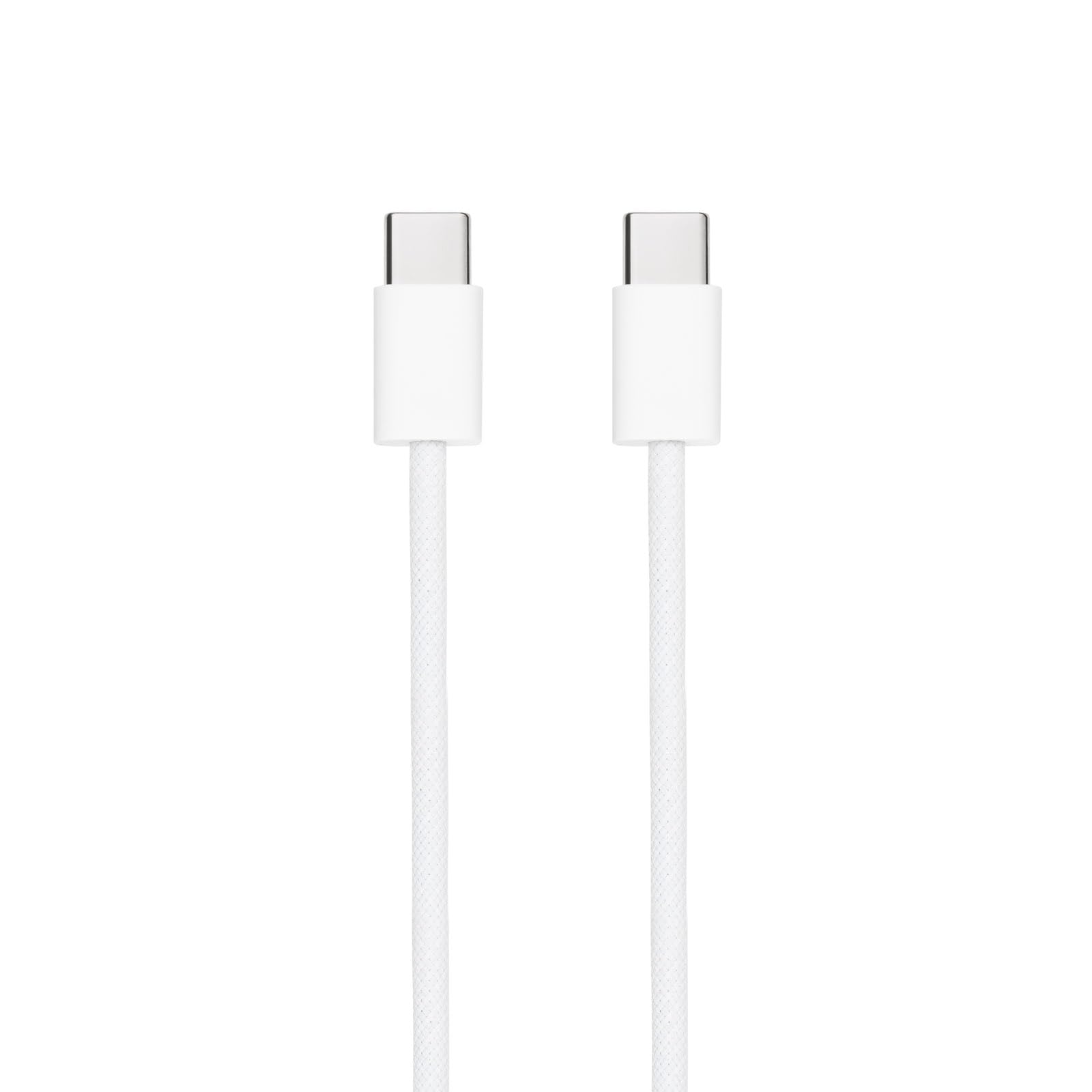 Cable USB 2.0 Tipo-C Nanocable 10.01.6001-CO/ USB Tipo-C Macho - USB Tipo-C Macho/ Hasta 60W/ 480Mbps/ 1m/ Blanco