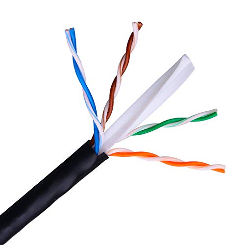 Bobina de Cable RJ45 para Exteriores UTP Nanocable 10.20.0504-EXT-BK Cat.6/ 305m/ Impermeable/ Negro