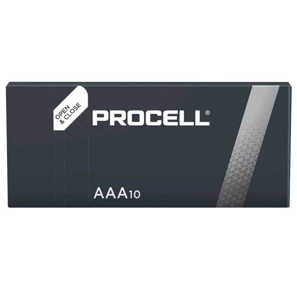 Pack de 10 Pilas AAA L03 Duracell PROCELL ID2400IPX10/ 1.5V/ Alcalinas