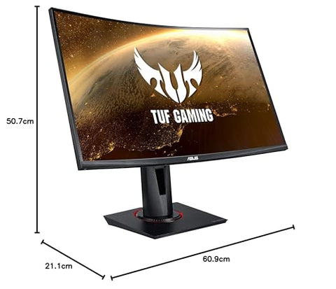 Monitor Gaming Curvo Asus VG27VQ 27'/ Full HD/ 1ms/ 165Hz/ VA/ Multimedia/ Regulable en altura/ Negro