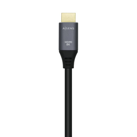 Cable HDMI 2.1 8K Aisens A150-0426/ HDMI Macho - HDMI Macho/ 1m/ Gris Negro