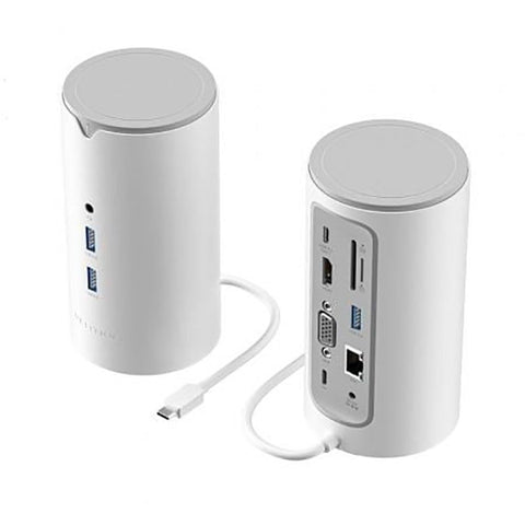 Docking USB Tipo-C Vention TPHWC/ 1xVGA/ 1xHDMI/ 3xUSB/ 1xUSB Tipo-C PD/ 1xUSB Tipo-C/ 1xRJ45/ 1xAudio/ 1xLector Tarjetas SD/ Blanco