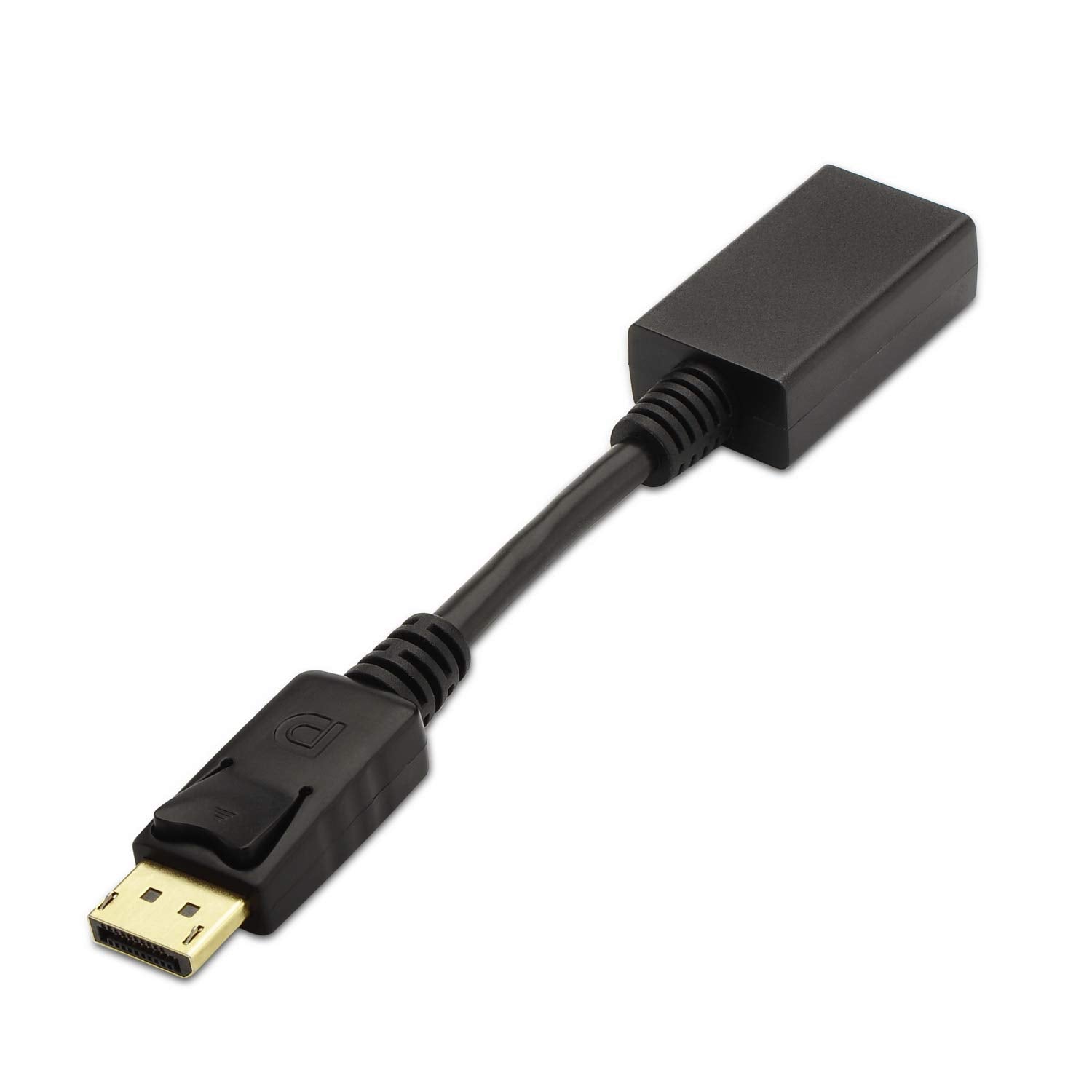 Conversor Aisens A125-0134/ DisplayPort Macho - HDMI Hembra/ 15cm/ Negro