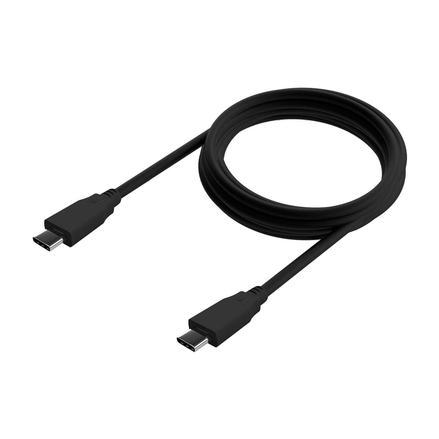 Cable USB 3.2 Tipo-C Aisens A107-0703 20GBPS 5A 100W/ USB Tipo-C Macho - USB Tipo-C Macho/ Hasta 100W/ 2500Mbps/ 1.5m/ Negro