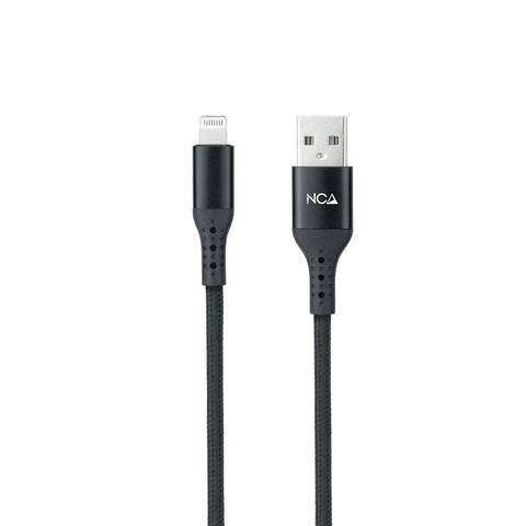 Cable USB 2.0 Lightning Nanocable 10.10.0401-COBK/ USB Macho - Lightning Macho/ 1m/ Negro