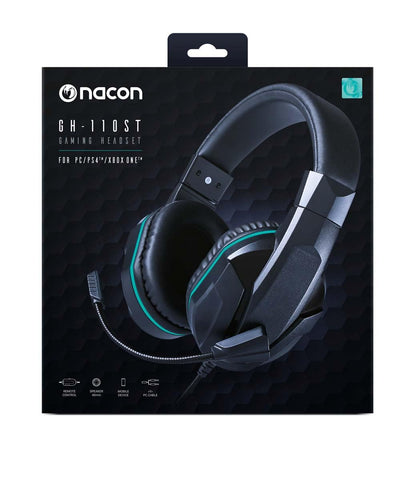 Nacon PCGH-110ST - Auriculares gaming con micrófono para PS4, PC, MAC y XBOX ONE