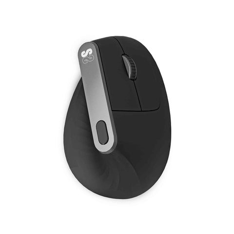 Ratón Ergonómico Inalámbrico por Bluetooth/ 2.4GHz Subblim Nature Vertical Ergo Dual Battery/ Batería Recargable/ Hasta 4000 DPI/ Negro