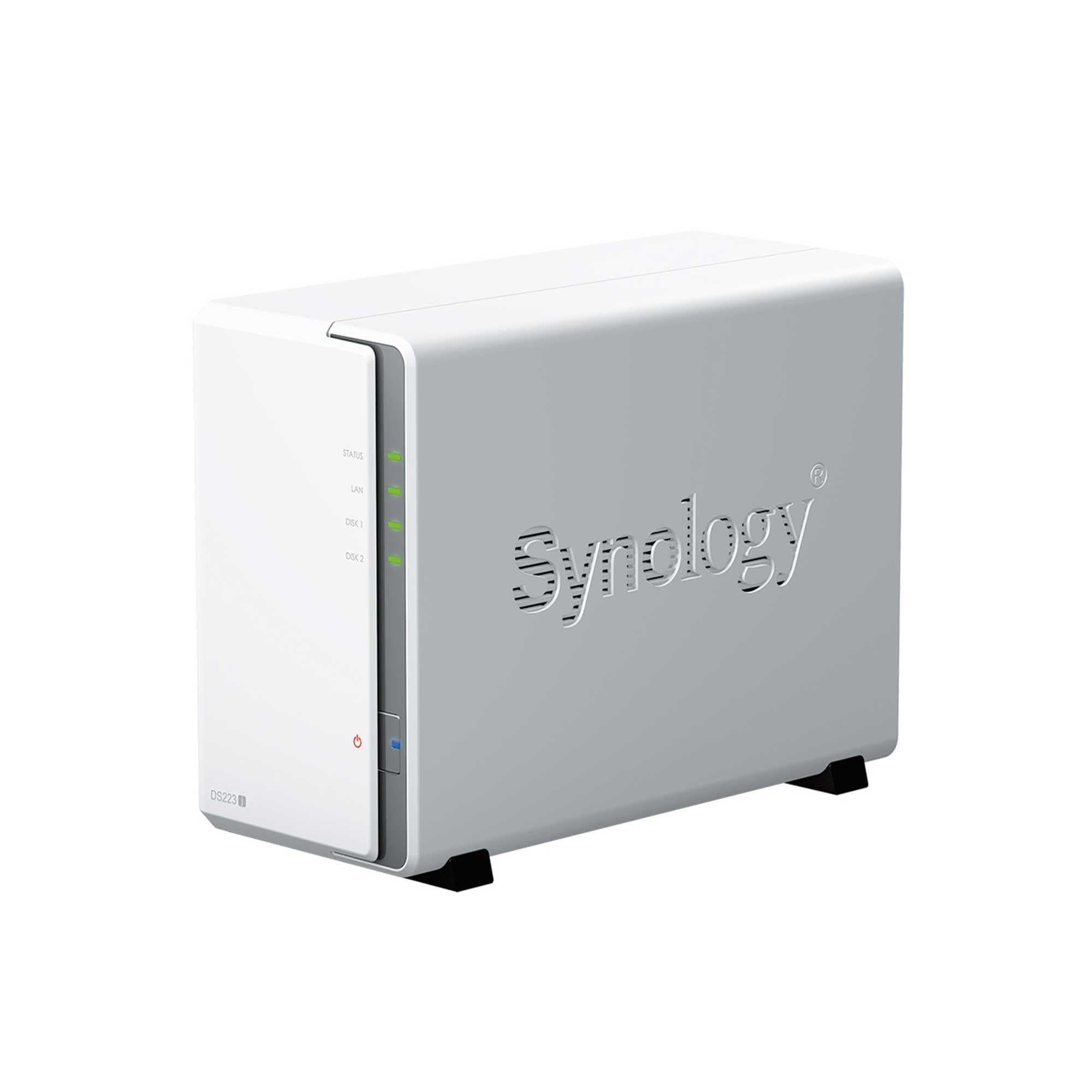 NAS Synology Diskstation DS223J/ 2 Bahías 3.5'- 2.5'/ 1GB DDR4/ Formato Torre