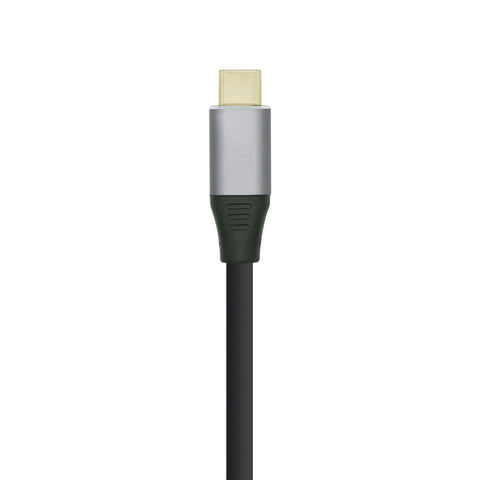 Cable Conversor Aisens A109-0392/ USB Tipo-C Macho - HDMI Macho/ Hasta 27W/ 1250Mbps/ 80cm/ Negro