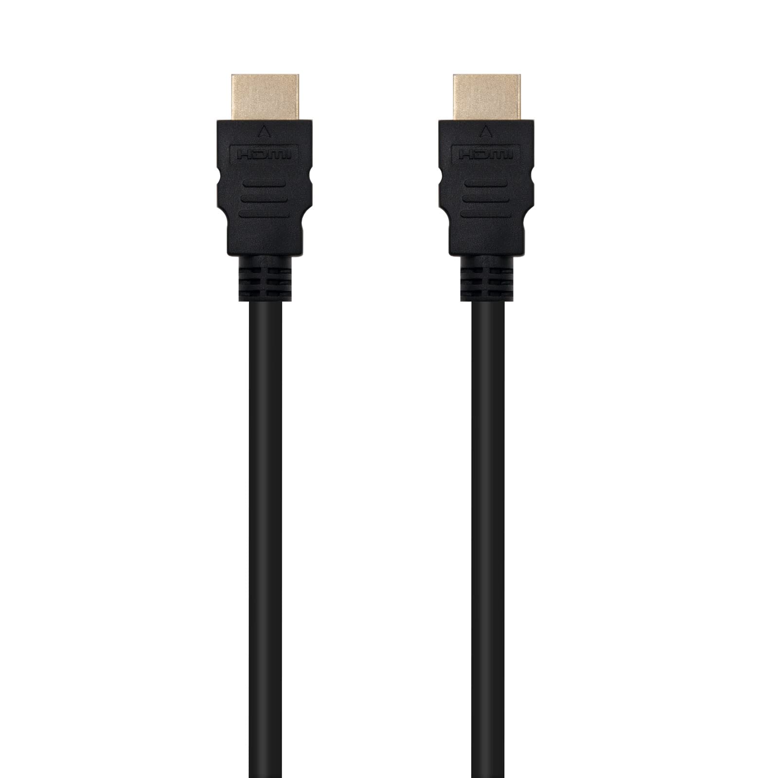 Cable HDMI 2.0 4K Nanocable 10.15.3801/ HDMI Macho - HDMI Macho/ 1m/ Negro