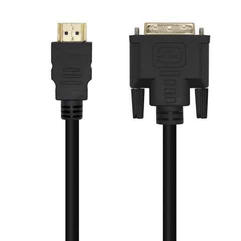 Cable HDMI Aisens A117-0451/ DVI Macho - HDMI Macho/ 3m/ Negro