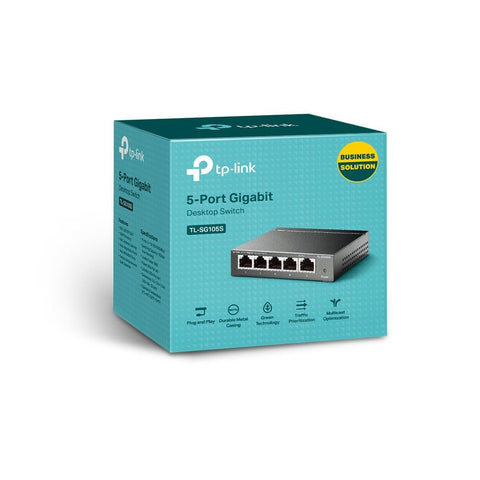 Switch TP-Link TL-SG105S 5 Puertos/ RJ-45 10/100/1000