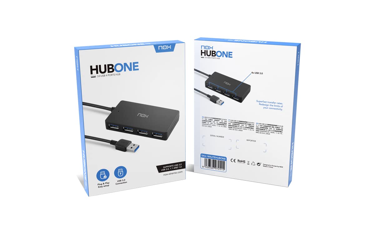 Hub USB 3.0 Nox One/ 4xUSB