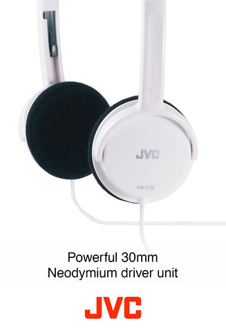 Auriculares JVC HA-L50/ Jack 3.5/ Blancos