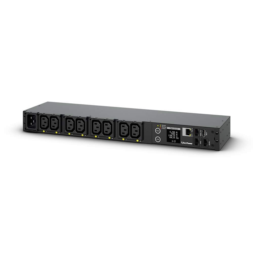 Unidad de Distribución para Alimentación Cyberpower PDU41005/ 16A/ 8x IEC C13/ Formato Rack 1U