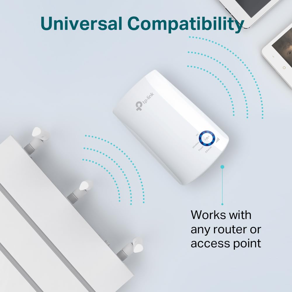 Repetidor Inalámbrico TP-Link TL-WA850RE 300Mbps/ 2 Antenas Internas