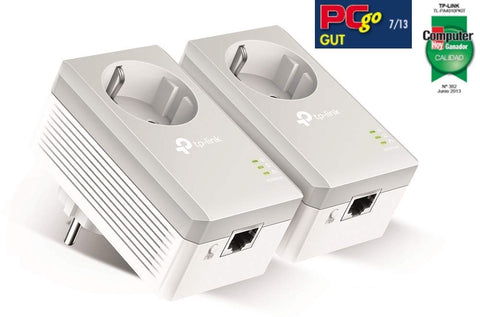 Adaptador Powerline TP-Link TL-PA4010P KIT 600Mbps/ Alcance 300m/ Pack de 2