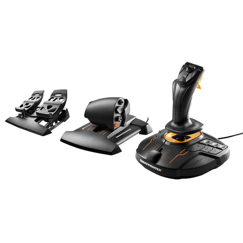 Thrustmaster T.16000M FCS Flight Pack - joystick, mando de potencia y pedales de timón para PC