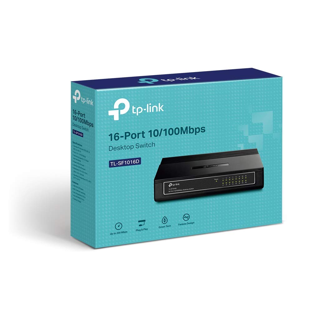 Switch TP-Link 16P 16 Puertos/ RJ-45 10/100