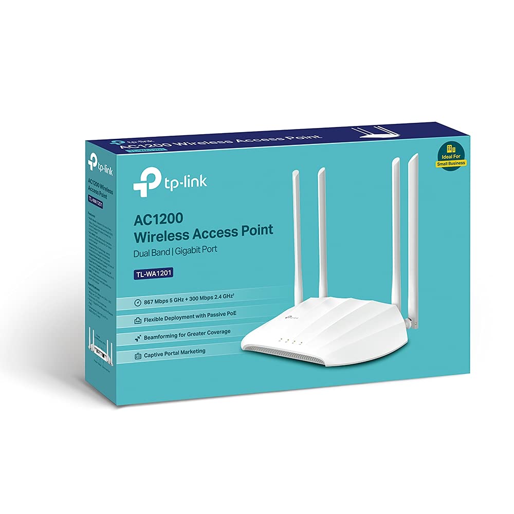 Punto de Acceso Inalámbrico TP-Link TL-WA1201 PoE 1200Mbps/ 2.4GHz 5GHz/ WiFi 802.11b/g/n - 802.11ac/n/a