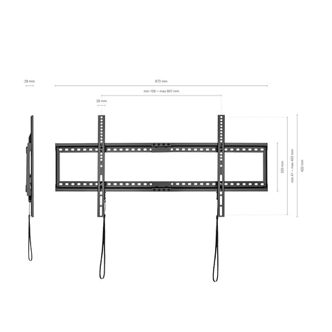 Soporte de Pared Fijo Aisens WT90F-119 para TV de 37-90'/ hasta 75kg